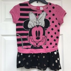 Disney Minnie Mouse Girl's Top-Size L (10-12